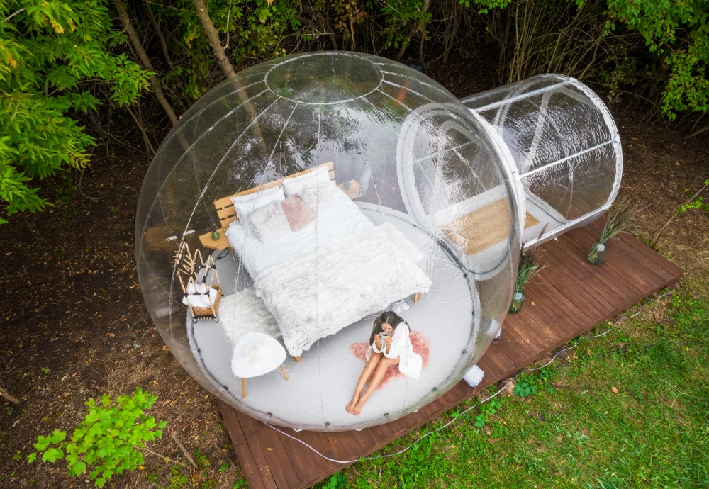 clear camping bubble tent